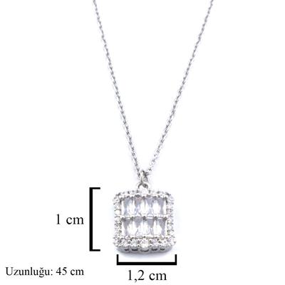 Çelik Kolye - Baget Kolye - Paslanmaz Çelik Kadın Kolye KLY-589