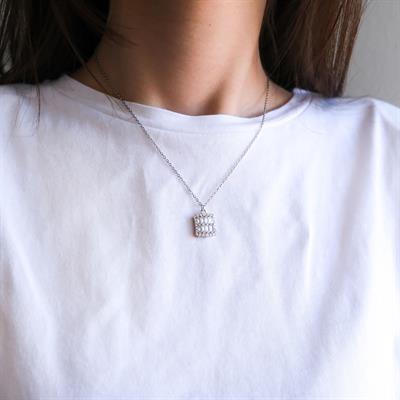 Çelik Kolye - Baget Kolye - Paslanmaz Çelik Kadın Kolye KLY-589