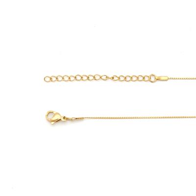 Çelik Kolye - Çelik Kalp Kolye Altın Kaplama KLY-578