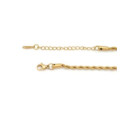 Çelik Kolye - Göz Kolye Altın Kaplama KLY-606