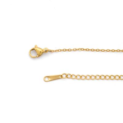 Çelik Kolye - Haç Kolye Altın Kaplama KLY-626