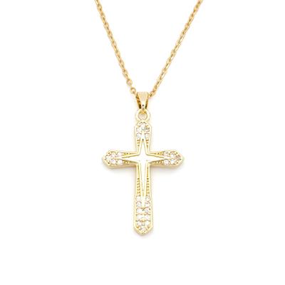 Çelik Kolye - Haç Kolye Altın Kaplama KLY-626