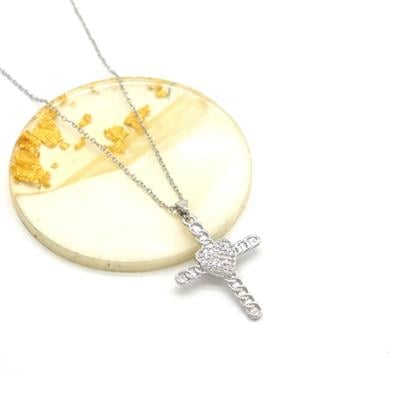 Çelik Kolye - Haç Kolye - Çelik Kalp Kolye KLY-627