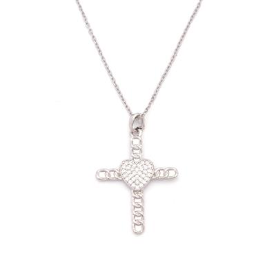 Çelik Kolye - Haç Kolye - Çelik Kalp Kolye KLY-627