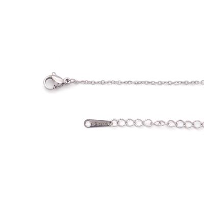 Çelik Kolye - Haç Kolye - Paslanmaz Çelik Kadın Kolye KLY-622