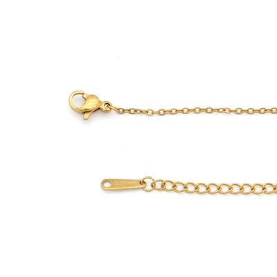 Çelik Kolye Kadın Altın Kaplama Haç Model KLY-630