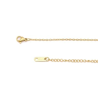 Çelik Kolye - Kelebek Kolye Altın Kaplama KLY-594