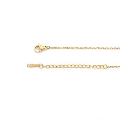 Çelik Kolye - Kelebek Kolye Altın Kaplama KLY-596