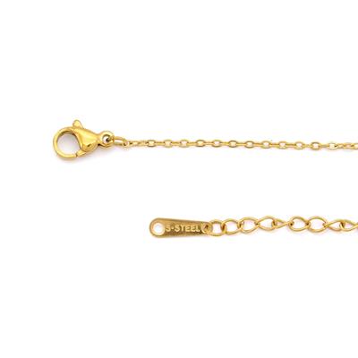 Çelik Kolye - Kelebek Kolye Altın Kaplama KLY-624