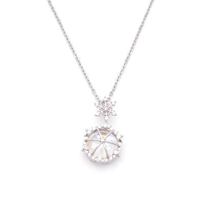 Çelik Kolye - Taşlı Kolye - Paslanmaz Çelik KLY-582