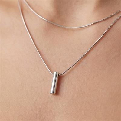 Çelik Kolye, Taşsız Kadın Kolye, Paslanmaz Çelik Kadın Kolye KLY-369