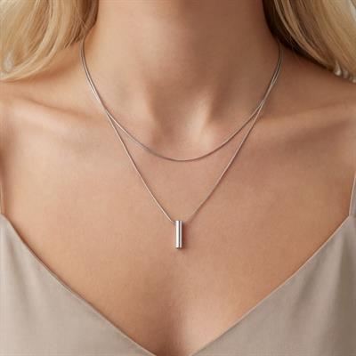 Çelik Kolye, Taşsız Kadın Kolye, Paslanmaz Çelik Kadın Kolye KLY-369