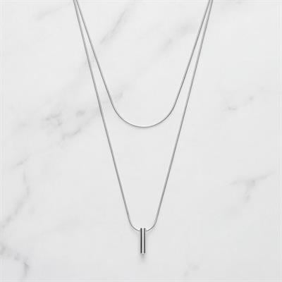 Çelik Kolye, Taşsız Kadın Kolye, Paslanmaz Çelik Kadın Kolye KLY-369