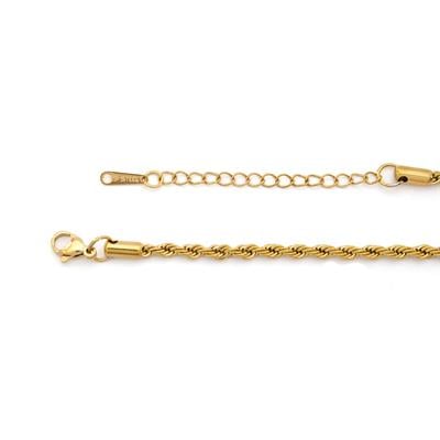 Çelik Kolye - Yılan Kolye Altın Kaplama - Kırmızı Taşlı Kolye KLY-603