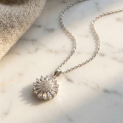 Çelik Kolye - Yuvarlak Kolye - Paslanmaz Çelik Kadın Kolye KLY-599