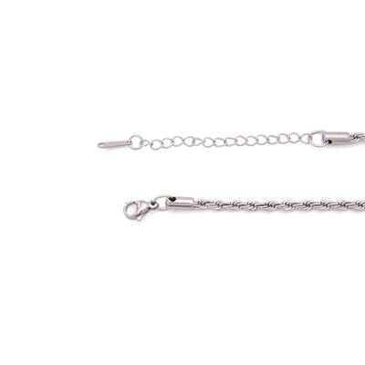 Çelik Koyle - Kırmızı Taşlı Kolye Paslanmaz Çelik KLY-608