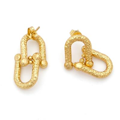 Çelik Küpe Altın Kaplama Kadın UNK-802