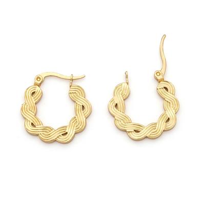 Çelik Küpe Altın Kaplama Kadın UNK-809