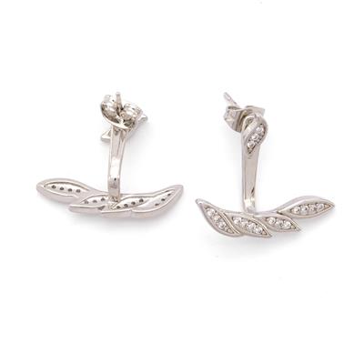 Çelik Taşlı Küpe Kulak Altı Model Küpe UNK-774