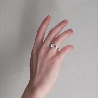 Çelik Tektaş Yüzük Dalgalı YZK-342