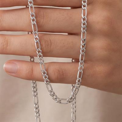 Çelik Zincir 316L İnce Figaro Model 2 MM ZN-236