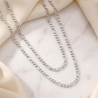 Çelik Zincir 316L İnce Figaro Model 2 MM ZN-236