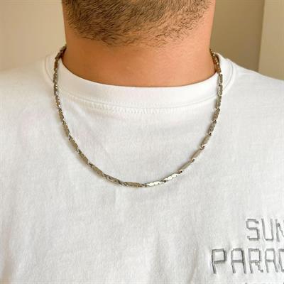 Çelik Zincir 316L İşlemeli Erkek Model ZN-257