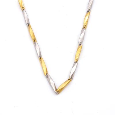 Çelik Zincir Altın Kaplama Çift Renk Erkek Model - ZN-227