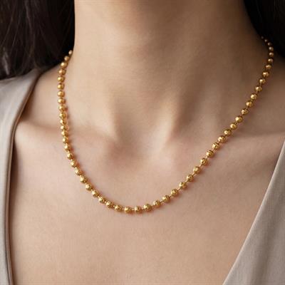 Çelik Zincir Altın Kaplama Küçük Toplu Zincir 2 MM ZN-303