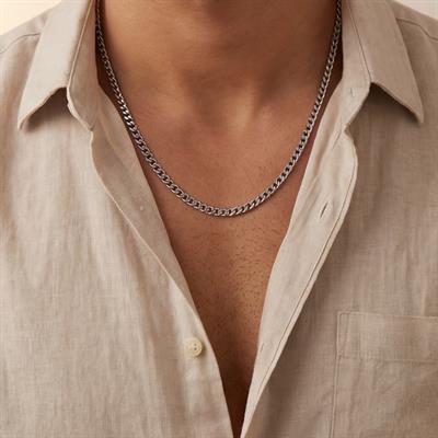 Çelik Zincir Kolye 2 MM Figaro Model ZN-315