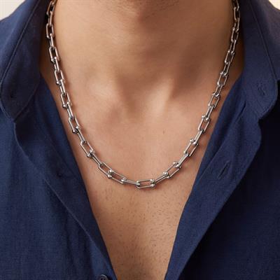 Çelik Zincir Kolye 316L Tiffany Model 5 MM ZN-309