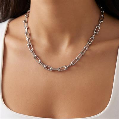 Çelik Zincir Kolye 316L Tiffany Model 5 MM ZN-309