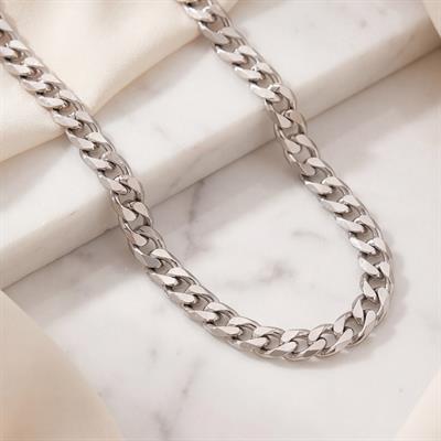 Çelik Zincir Kolye 4 MM Figaro Model ZN-314