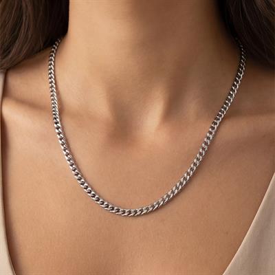 Çelik Zincir Kolye Samanyolu Unisex  Model -  - ZN-285