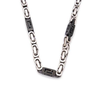 Çelik Zincir Siyah Detaylı Kral Model - ZN-271