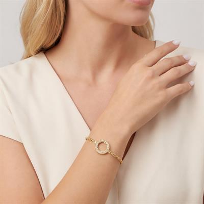 Çeyrek  Altın Çerçeve Bileklik Çelik Altın Kaplama Burgu Model BLK-1074