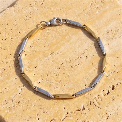 Çift Renkli Çelik Erkek Bilekliği EBLK-504