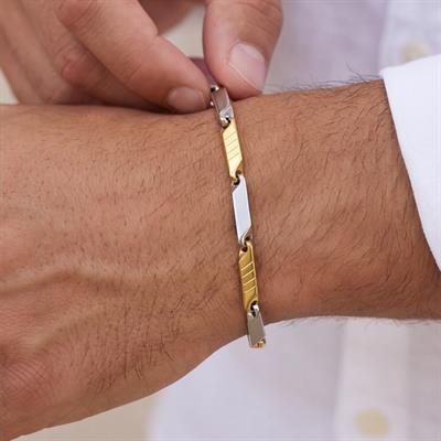 Çift Renkli Çizgili Erkek Bileklik EBLK-511