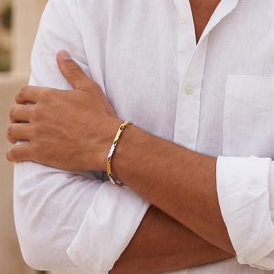 Çift Renkli Lazer Model Erkek Bileklik EBLK-513