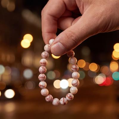 Damarlı Akik Doğal Taş Erkek Bileklik EBLK-473