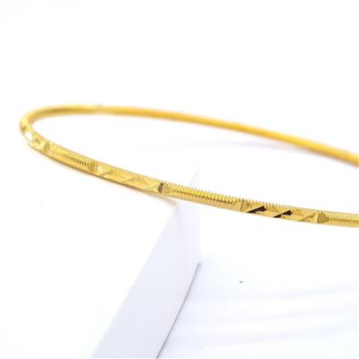 İmitasyon Ajda Bilezik Desenli Altın Kaplama Çelik BLZ-3017