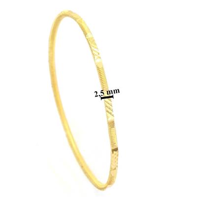 İmitasyon Ajda Bilezik Desenli Model Altın Kaplama  - 5 Adet