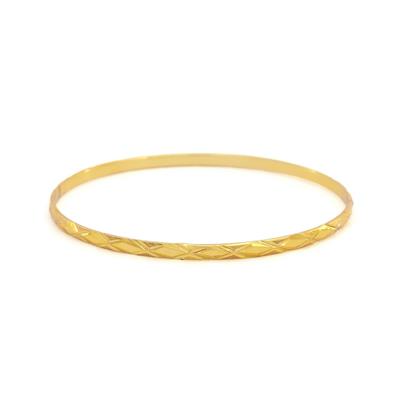 İmitasyon Altın Kaplama 3 mm Baklava Model Bilezik BLZ-3124