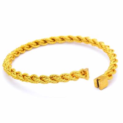 İmitasyon Altın Kaplama Kilitli Burma Bilezik