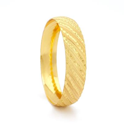 İmitasyon Bilezik Altın Kaplama 1.5 cm Yan Çizgili Model BLZ-3086