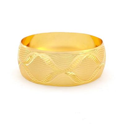 İmitasyon Bilezik Altın Kaplama Dalgalı Model 3 cm BLZ-3084