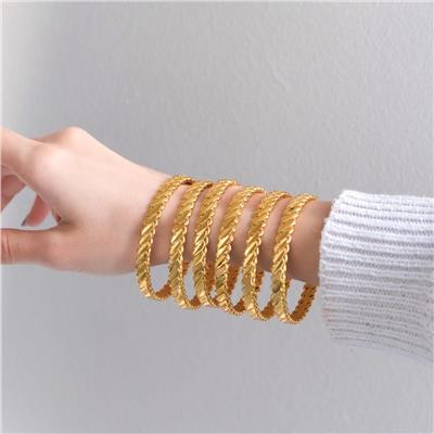 İmitasyon Burma Bilezik 3lü Model 8.5mm - 6 Adet 