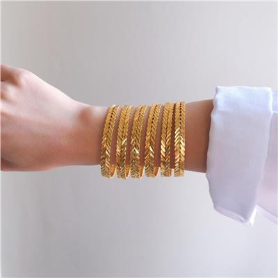 İmitasyon Burma Bilezik Başak Model 8 mm - 6 Adet 