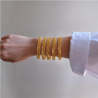 İmitasyon Burma Bilezik Başak Model 8 mm - 5 Adet 