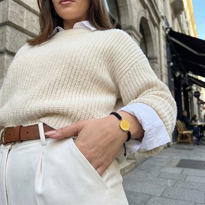 İmitasyon Çeyrekli Bileklik Yarım Altınlı İpli Model BLK-186